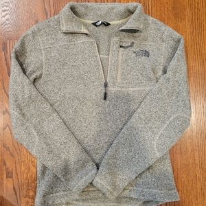 Northface 1/4 Zip - Men's Small - Gray with fleece inside